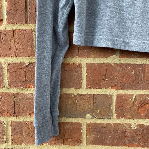 American Apparel Tri Blend Lightweight Drawstring Cropped Pullover Hoodie NWOT - Picture 5 of 7